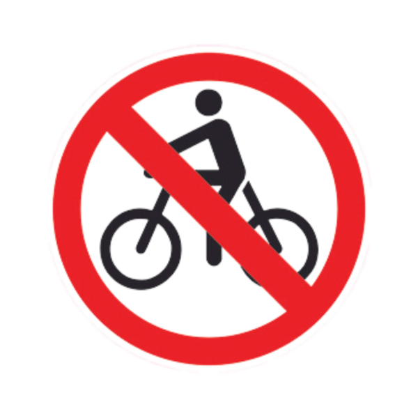 Balise Sticker Vélos interdits BALI-STI113